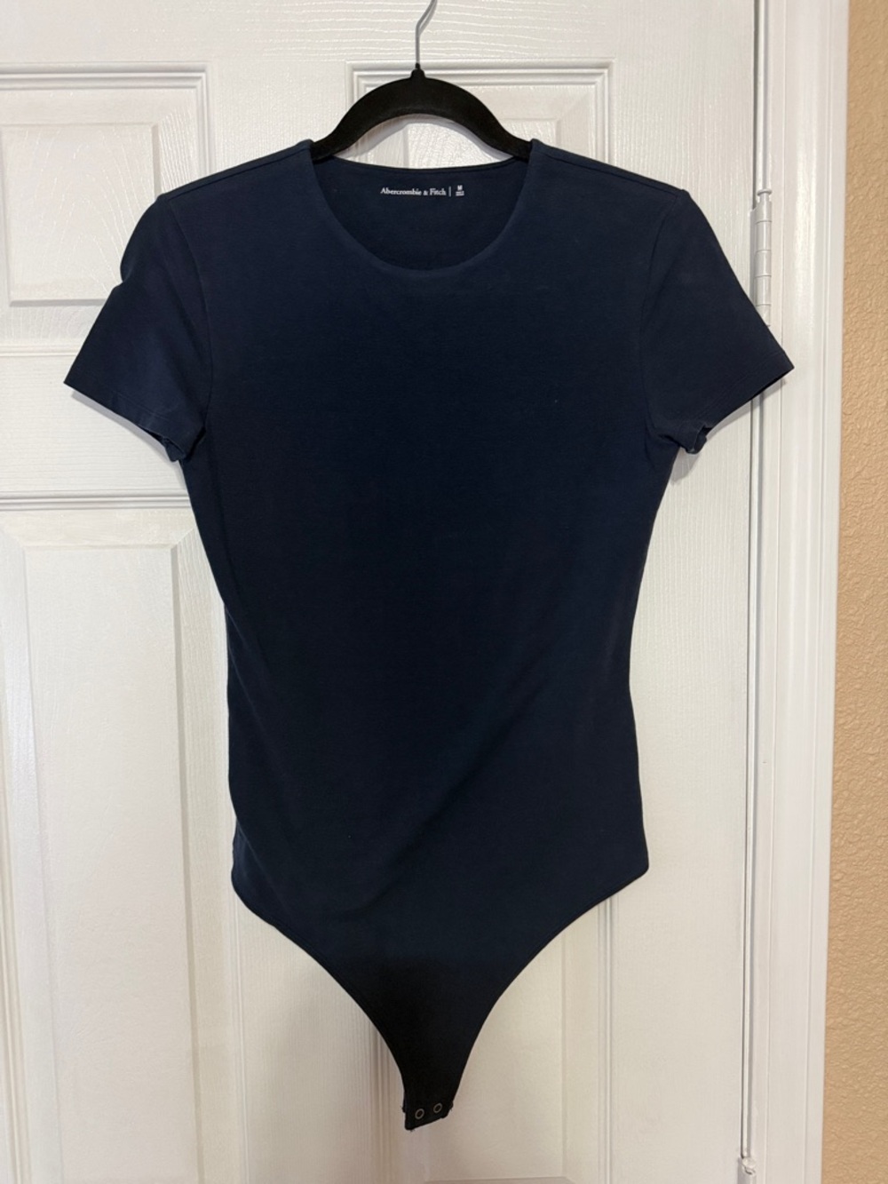 Abercrombie & Fitch Navy Short Sleeve Bodysuit Tee